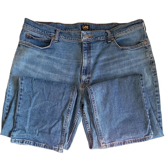 Lee Jeans Mens Distressed Denim Jeans size 40x30 Big Medium Wash - Picture 2 of 13